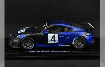 PORSCHE 718 (982) Cayman Gt4 Rs №4 Clubsport (2023) - Con Vetrina - With Showcase, Blue Black