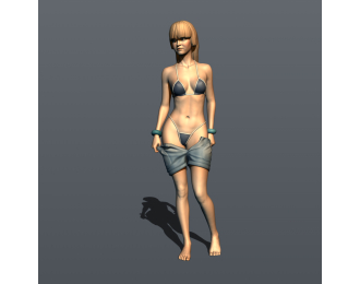 Фигурка Пляж 3, окрашенная