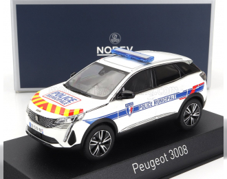 PEUGEOT 3008 Police Municipale (2023), White Blue Red Yellow