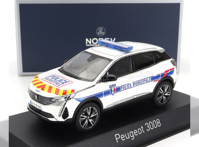 PEUGEOT 3008 Police Municipale (2023), White Blue Red Yellow