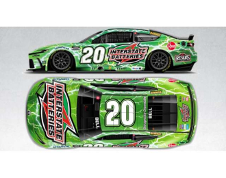 Toyota Camry XSE #20 Christopher Bell *Interstate Batteries*, white/green/red 2025