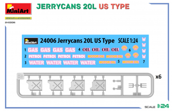 Сборная модель Jerrycans 20l Usa Type 1942