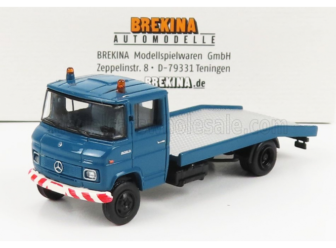 MERCEDES BENZ L608d Truck 1980 - Carro Attrezzi - Wrecker Road Service, Blue