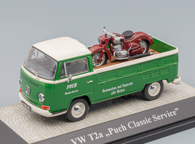 VOLKSWAGEN T2-a pick-up / Puch SGS Puch Classic Service, green