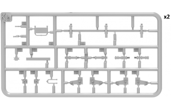 Сборная модель Pak 40/4 Selbstfahrlafette Rso Military