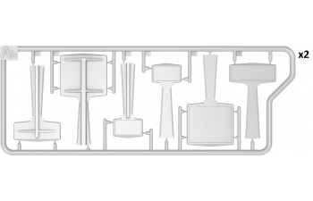 Сборная модель французские бетонные дорожные знаки 1930-40
