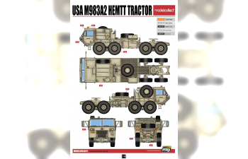 Сборная модель US HEMTT M983A2Tractor & Patriot PAC-3 Launching Station