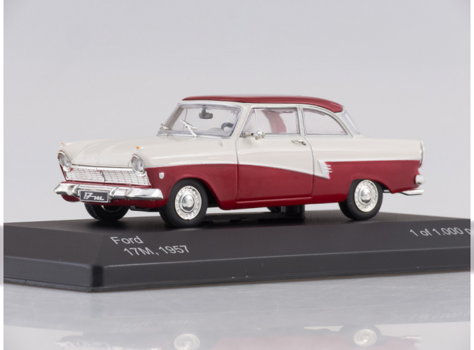 FORD TAUNUS 17M P2 De Luxe Coupе (1957), dark red/white