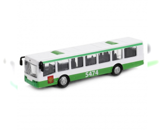 Автобус 16,5см, белый/зеленый
