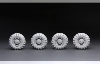 Сборная модель Колеса с имитацией нагрузки для автомобиля Минский-543М