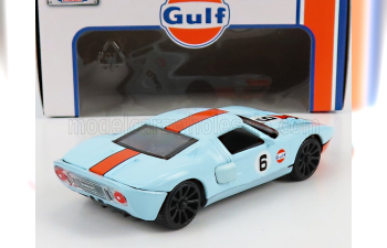 FORD Gt40 Gulf N 6 Racing (1966), Light Blue Orange