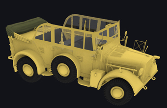 Сборная модель Mittlerer Einheits Personenkraftwagen (m.E.Pkw) Kfz 12 (Early Version?