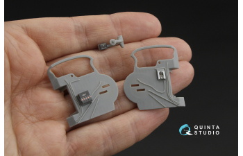 3D Декаль интерьера кабины B-24D/B-24J Liberator: носовой, центральный и задний отсеки (Hobby Boss)