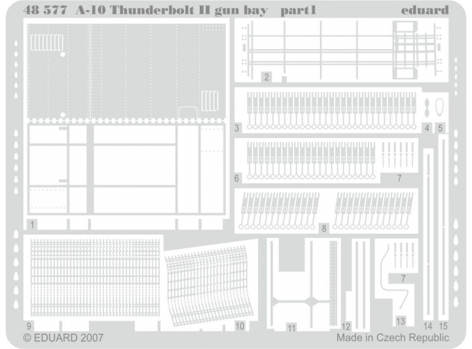 Фототравление A-10 gun bay