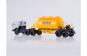 Камский грузовик 54112 с полуприцепом-муковозом АСП-25