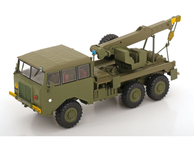 BERLIET TBU Military crane truck, olive-green