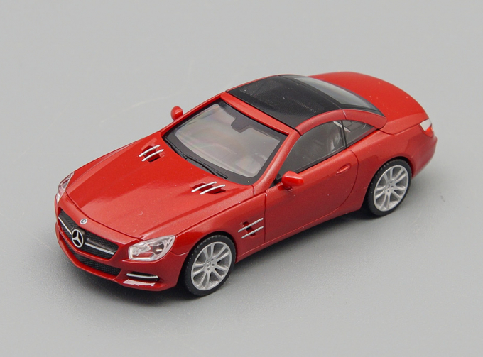 MERCEDES-BENZ SL-Class Cabrio with roof, Le mans red metallic