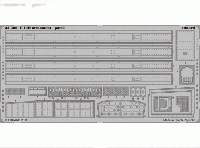 Фототравление для F-14D armament