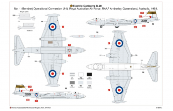 Сборная модель Британский средний бомбардировщик English Electric Canberra B.2/B.20