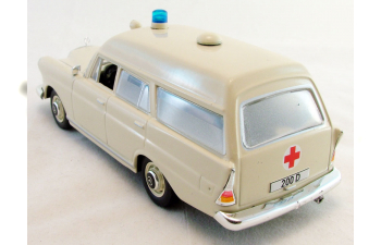 MERCEDES-BENZ 200 D Binz Ambulance (1965), Mercedes-Benz Offizielle Modell-Sammlung 67, beige