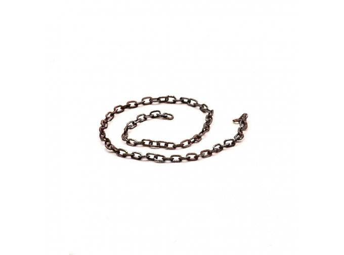 Цепь с овальным звеном 1х1,5мм, толщиной 0,2мм, размер S
