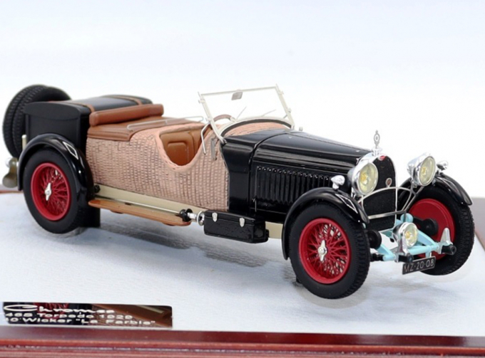 Bugatti T46S Torpedo 1929 sn46340 Wicker "La Farbie", Black