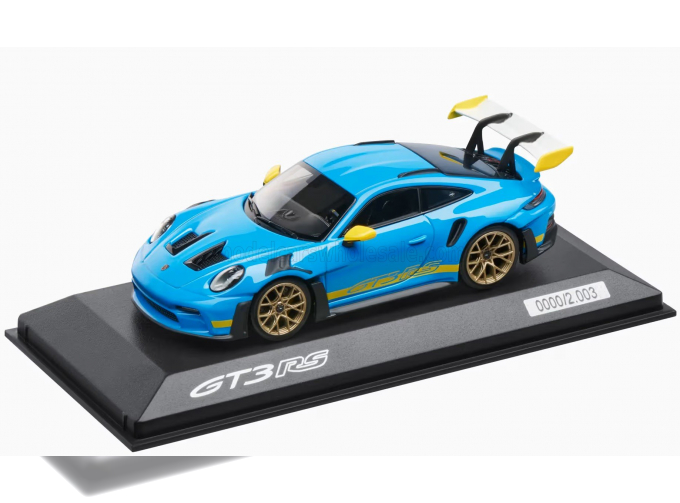 PORSCHE 911 992 Gt3 Rs Coupe (2023), Light Blue Yellow