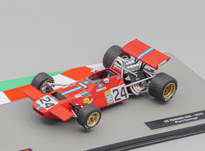 DE TOMASO F1 Ford 505 N24 Season (1970) Piers Courage, red