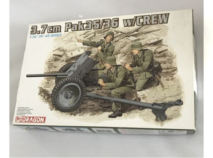 Сборная модель 3.7cm Pak 35/36 w/Crew