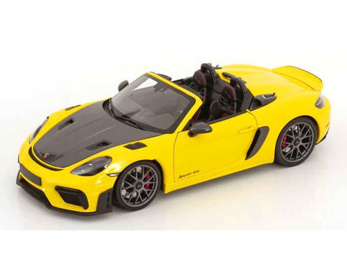 PORSCHE Spyder RS Weissach Package (2024), yellow/black