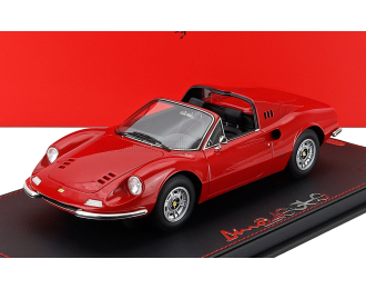 FERRARI Dino 246 Gts Spider Geneva Show (1972) - Con Vetrina - With Showcase, Rosso Corsa 322 - Red