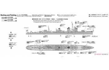 Сборная модель корабль IJN DESTROYER ASASHIO