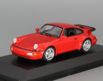 PORSCHE 911 turbo 964 (1990), red