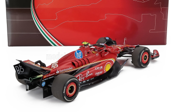 FERRARI F1 Sf-24 Team Scuderia Ferrari №55 Austin Usa Gp (2024) Carlos Sainz - Polyfoam Packaging, Red Black