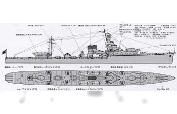 Сборная модель Yubari Light Cruiser