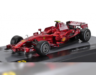 FERRARI F1 F2008 №2 Season (2008) Felipe Massa - Con Vetrina - With Showcase, F-1 Red Met