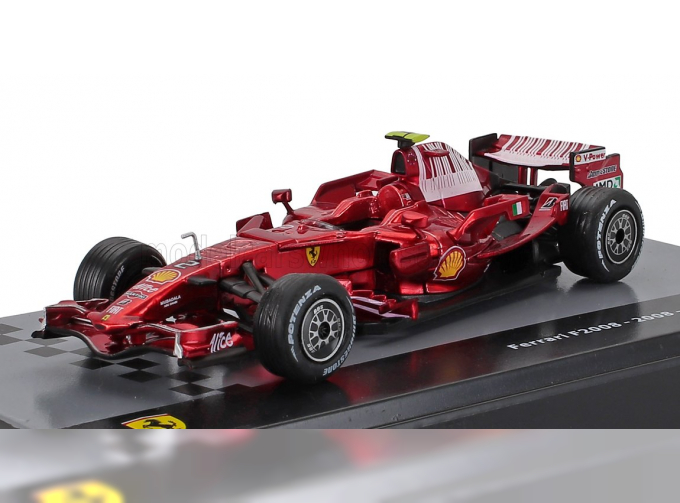 FERRARI F1 F2008 №2 Season (2008) Felipe Massa - Con Vetrina - With Showcase, F-1 Red Met