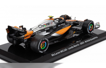 McLAREN F1 Mcl60 Team Mclaren №4 2nd British Gp (2023) Lando Norris - Blister Box, Orange Black