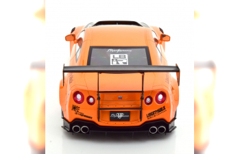 NISSAN GTR R35, orange-metallic/carbon