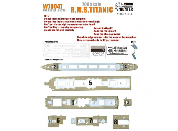 Набор деталей R.M.S TITANIC (Revell 05210)