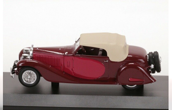 BUGATTI T57 Stelvio Drophead Coupe (1934), bordeaud / red