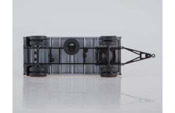 Камский грузовик 53212 контейнеровоз с прицепом ГБК-8350, красный / серый