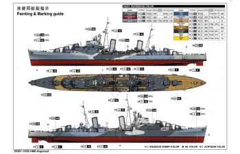 Сборная модель Британский лёгкий крейсер HMS Argonaut