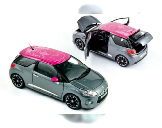 CITROEN DS3 2011, Thorium Grey with fuchsia roof