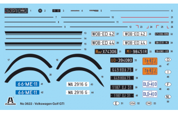 Сборная модель VOLKSWAGEN Golf GTI Rabbit