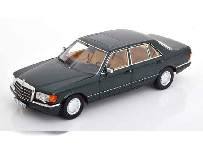 MERCEDES-BENZ 560 SEL W126 (1985-1991), darkgreen-metallic