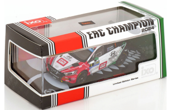 HYUNDAI I20 N Rally2 Team Brc Racing №1 Winner Rally Rali Ceredigion (2024) Hayden Paddon - John Kennard, White Green Red