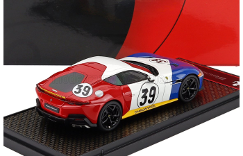 FERRARI 12cilindri V12 830cv 2024 - Tribute 365 Gtb/4 Daytona Team Charles Pozzi №39 24h Le Mans (1972), Blue White Red