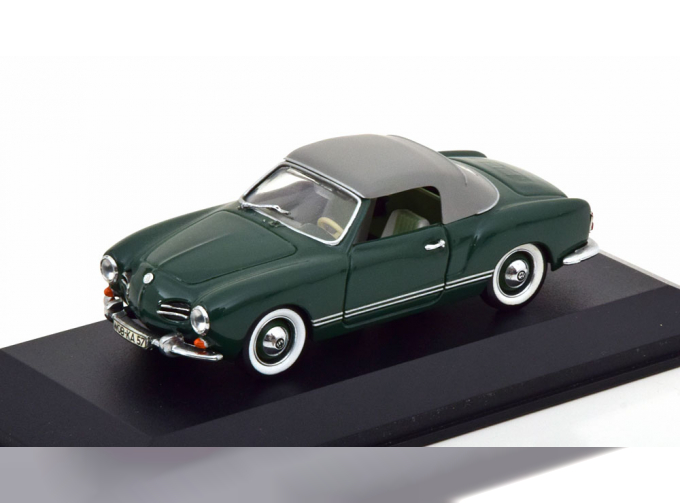 VOLKSWAGEN Karmann Ghia Convertible with Softtop, dark green grey