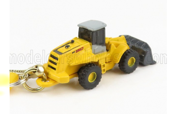 NEW HOLLAND Portachiavi - Keyring W190 Ruspa Gommata - Scraper, Yellow